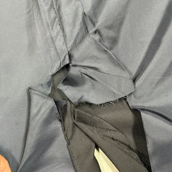 Harry Rosen Samuelsohn Blazer 110's Wool Sport Coat Navy Blue Metal Buttons 42T - Picture 8 of 9